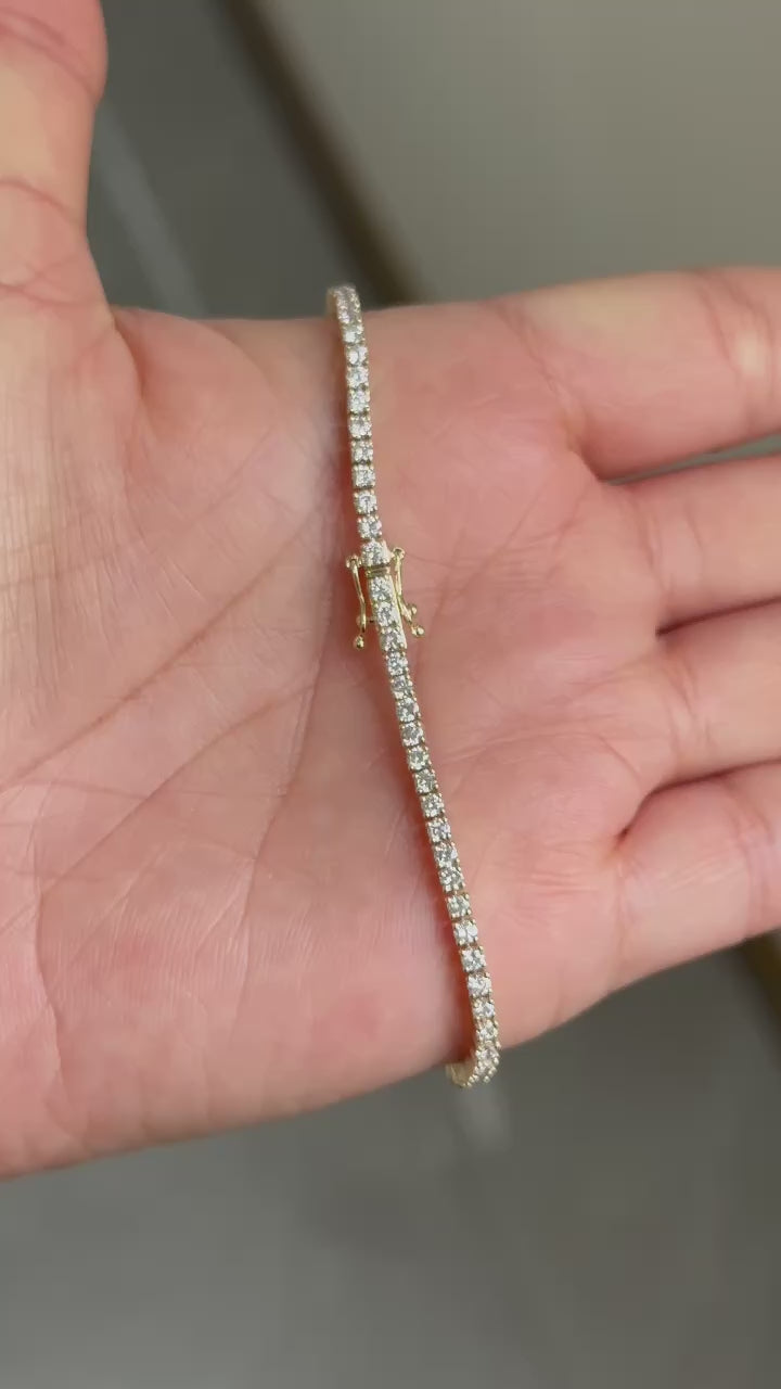 2.0mm Diamond Tennis Bracelet